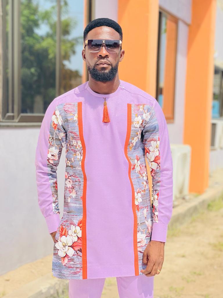 Ikelin Klodin Made in Ghana men Kaftan be use for all Occasions.