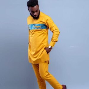 Ikelin Klodin Made in Ghana men Kaftan be use for all Occasions.