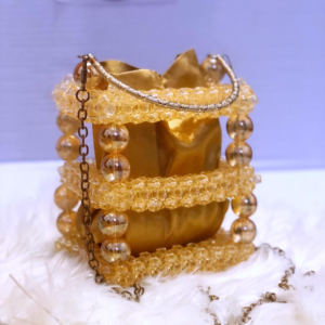 Tiger Eye Beaded Bag