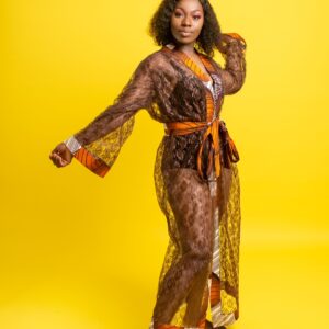 Lace robe Nightwear